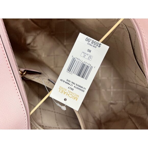 Michael Kors tote gilly large leather bag MK signature bag Light Powder Blush - Picture 9 of 9